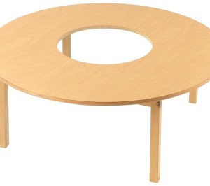 שולחן עץ בוק עגול